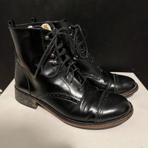 Maje Black Leather Boots